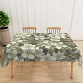 Lofaris Cute Metallic Floral Rectangle Tablecloth for Glam and Modern Girls Birthday Party Decorations